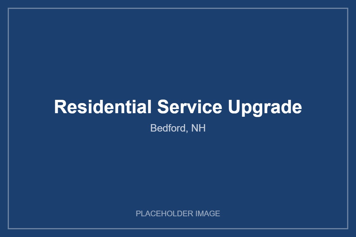 Placeholder image for the Bedford residential service upgrade project